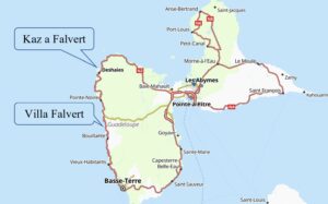 Villas FALVERT la situation géographique